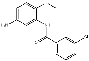 N-(5-Amino-2-methoxyphenyl)-3-chlorobenzamide Struktur