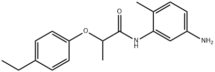 N-(5-Amino-2-methylphenyl)-2-(4-ethylphenoxy)-propanamide Struktur