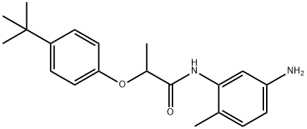 N-(5-Amino-2-methylphenyl)-2-[4-(tert-butyl)-phenoxy]propanamide Struktur