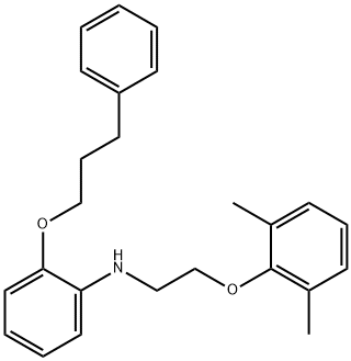 N-[2-(2,6-Dimethylphenoxy)ethyl]-2-(3-phenylpropoxy)aniline Struktur