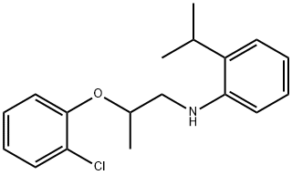 N-[2-(2-Chlorophenoxy)propyl]-2-isopropylaniline Struktur