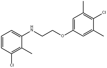 N-[2-(4-Chloro-3,5-dimethylphenoxy)ethyl]-N-(3-chloro-2-methylphenyl)amine Struktur