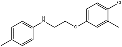 N-[2-(4-Chloro-3-methylphenoxy)ethyl]-4-methylaniline Struktur