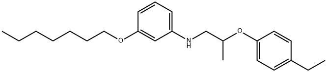 N-[2-(4-Ethylphenoxy)propyl]-3-(heptyloxy)aniline Struktur