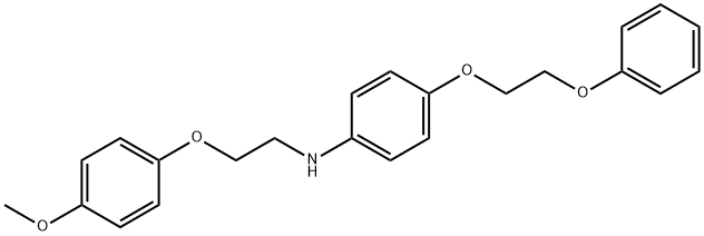 N-[2-(4-Methoxyphenoxy)ethyl]-4-(2-phenoxyethoxy)aniline Struktur