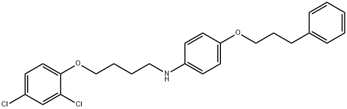 N-[4-(2,4-Dichlorophenoxy)butyl]-4-(3-phenylpropoxy)aniline Struktur