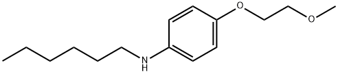 N-Hexyl-4-(2-methoxyethoxy)aniline Struktur