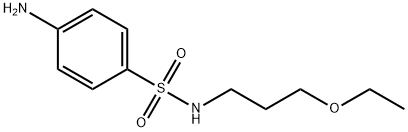 4-amino-N-(3-ethoxypropyl)benzenesulfonamide Struktur