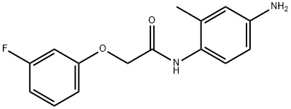 N-(4-amino-2-methylphenyl)-2-(3-fluorophenoxy)acetamide Struktur