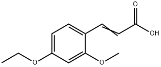 (2E)-3-(4-ethoxy-2-methoxyphenyl)acrylic acid Struktur