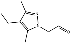 (4-ethyl-3,5-dimethyl-1H-pyrazol-1-yl)acetaldehyde Struktur