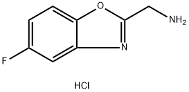 (5-fluoro-1,3-benzoxazol-2-yl)methylamine hydrochloride Struktur