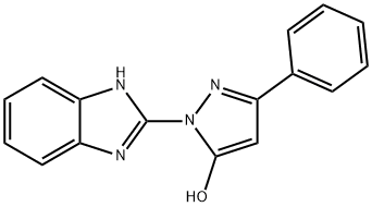 1-(1H-benzimidazol-2-yl)-3-phenyl-1H-pyrazol-5-ol Struktur