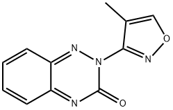 2-(4-methylisoxazol-3-yl)-1,2,4-benzotriazin-3(2H)-one Struktur