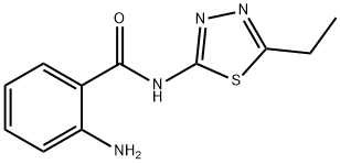 2-amino-N-(5-ethyl-1,3,4-thiadiazol-2-yl)benzamide Struktur