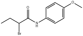 2-bromo-N-(4-methoxyphenyl)butanamide Struktur