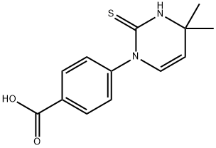 4-(2-mercapto-4,4-dimethylpyrimidin-1(4H)-yl)benzoic acid Struktur