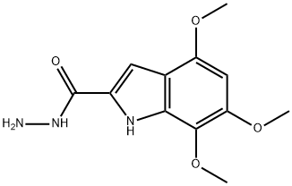 4,6,7-trimethoxy-1H-indole-2-carbohydrazide Struktur