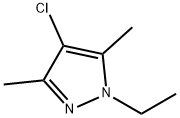 4-chloro-1-ethyl-3,5-dimethyl-1H-pyrazole Struktur