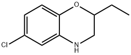 6-chloro-2-ethyl-3,4-dihydro-2H-1,4-benzoxazine Struktur