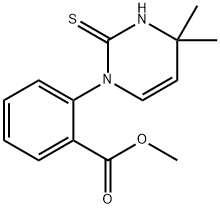 methyl 2-(2-mercapto-4,4-dimethylpyrimidin-1(4H)-yl)benzoate Struktur