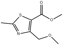 methyl 4-(methoxymethyl)-2-methyl-1,3-thiazole-5-carboxylate Struktur