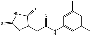 N-(3,5-dimethylphenyl)-2-(2-mercapto-4-oxo-4,5-dihydro-1,3-thiazol-5-yl)acetamide Struktur