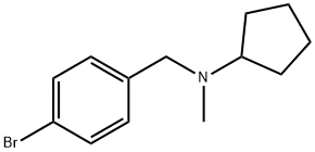 N-(4-bromobenzyl)-N-cyclopentyl-N-methylamine Struktur