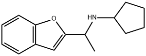 N-[1-(1-benzofuran-2-yl)ethyl]-N-cyclopentylamine Struktur