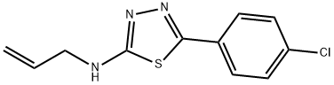 N-allyl-5-(4-chlorophenyl)-1,3,4-thiadiazol-2-amine Struktur