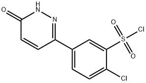 2-chloro-5-(6-oxo-1,6-dihydropyridazin-3-yl)benzenesulfonyl chloride Struktur