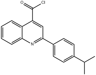 2-(4-isopropylphenyl)quinoline-4-carbonyl chloride Struktur