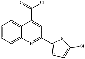 2-(5-chloro-2-thienyl)quinoline-4-carbonyl chloride Struktur