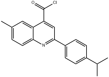 2-(4-isopropylphenyl)-6-methylquinoline-4-carbonyl chloride Struktur