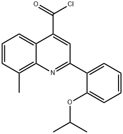 2-(2-isopropoxyphenyl)-8-methylquinoline-4-carbonyl chloride Struktur