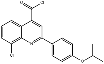 8-chloro-2-(4-isopropoxyphenyl)quinoline-4-carbonyl chloride Struktur