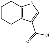 4,5,6,7-tetrahydro-1-benzothiophene-3-carbonyl chloride Struktur