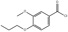 3-methoxy-4-propoxybenzoyl chloride Struktur