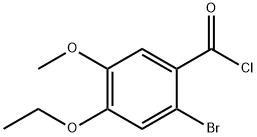 2-bromo-4-ethoxy-5-methoxybenzoyl chloride Struktur