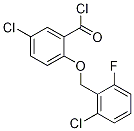 5-chloro-2-[(2-chloro-6-fluorobenzyl)oxy]benzoyl chloride Struktur