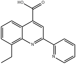 8-ethyl-2-pyridin-2-ylquinoline-4-carboxylic acid Struktur