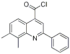 7,8-dimethyl-2-phenylquinoline-4-carbonyl chloride Struktur