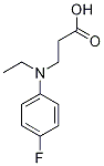 3-[Ethyl-(4-fluoro-phenyl)-amino]-propionic acid Struktur