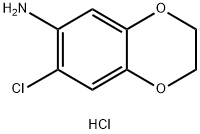 7-Chloro-2,3-dihydro-benzo[1,4]dioxin-6-ylaminehydrochloride Struktur