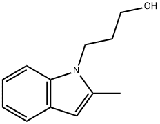 3-(2-Methyl-indol-1-yl)-propan-1-ol Struktur