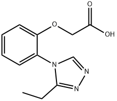 [2-(3-Ethyl-[1,2,4]triazol-4-yl)-phenoxy]-acetic acid Struktur