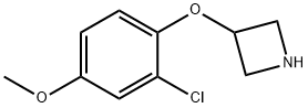 3-Azetidinyl 2-chloro-4-methoxyphenyl ether Struktur