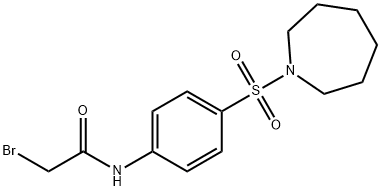 N-[4-(1-Azepanylsulfonyl)phenyl]-2-bromoacetamide Struktur