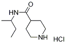 N-(sec-Butyl)-4-piperidinecarboxamidehydrochloride Struktur