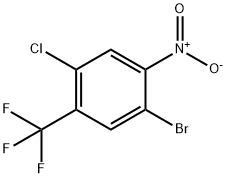 1-Bromo-4-chloro-2-nitro-5-(trifluoromethyl)-benzene Struktur